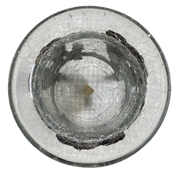 Bronze Monkeys In Tree With Crackle Glass Candle Holder Exotic Wildlife Decor - Picture 3 of 11